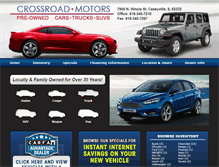 Tablet Screenshot of crossroadmotors.com